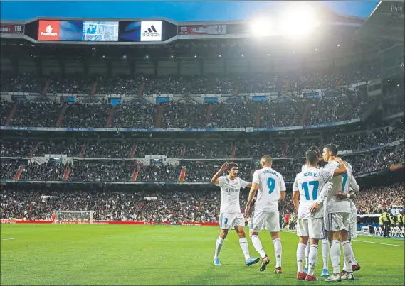  ?? FOTO: SIRVENT El Real Madrid ?? sufrió para ganar a un Málaga y lo hizo gracias a un gol de Cristiano Ronaldo que volvió a ver puerta en el campeonato liguero