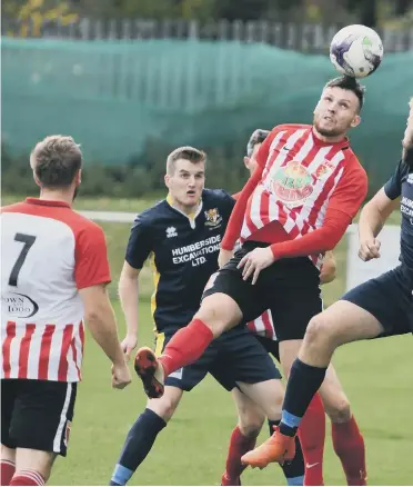  ??  ?? Sunderland RCA in action on their way to victory over Bridlingto­n Town.