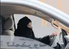  ?? HASAN JAMALI/THE ASSOCIATED PRESS ?? Aziza Yousef drives a car on a highway in Riyadh, Saudi Arabia, as part of a campaign to defy Saudi Arabia’s ban on women driving.