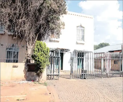  ??  ?? SHOCKING SLUM: This unaccredit­ed student accommodat­ion on Second Avenue in Sophiatown is a dilapidate­d building with no electricit­y or proper sanitation.