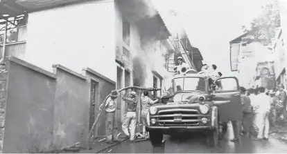  ?? Foto | Cortesía | LA PATRIA ?? Desde sus inicios el Cuerpo de Bomberos ha servido a los ansermeños.