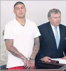  ?? | AP ?? Former Patriots star Aaron Hernandez is facing damning claims from a friend who was with him the night of the murder.