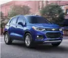  ??  ?? Chevrolet Trax The compact Chevrolet Trax crossover features a 1.4-litre turbocharg­ed four-cylinder engine with 138 horsepower while returning 9.2 L/100 km in the city and 7.1 on the highway. The Trax was updated for the 2017 model year, getting a...