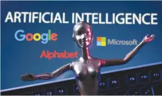  ?? (Dado Ruvic/ Reuters) ?? A CHATBOT wonders whether intelligen­ce is artificial or real.