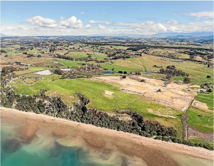  ??  ?? The site of the Harakeke rural housing developmen­t, off Aporo Rd, in Tasman.