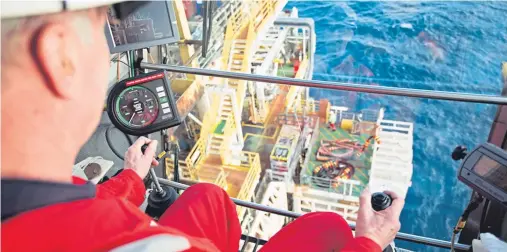  ??  ?? RISING: The acquisitio­n of Alpha Offshore Services helped Aberdeen-based crane engineerin­g firm Sparrows cope with the oil slump crisis