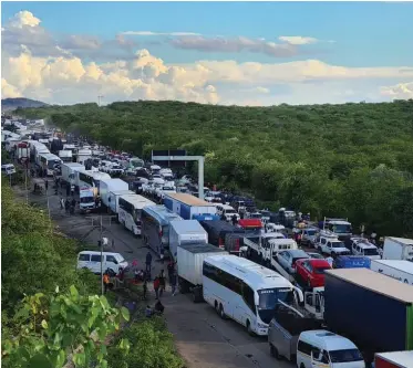  ??  ?? THOUSANDS of travellers yesterday struggled to enter the country due to major delays at critical ports of entry.