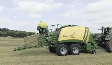  ??  ?? ACCURACY: Star wheels located in the bale chamber take nine readings every second to provide an accurate record of bale moisture content over a range from 8pc to 72pc