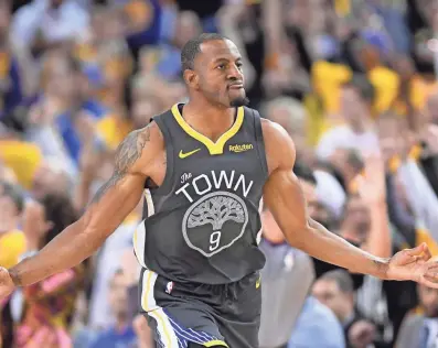  ??  ?? Forward Andre Iguodala is a three-time NBA champion and former NBA Finals MVP. FRANK GUNN / THE CANADIAN PRESS