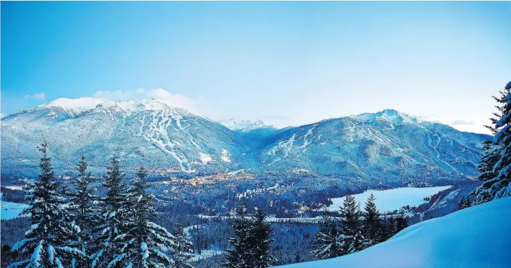  ?? — DAVID MCCOLM ?? The largest resort in North America, Whistler Blackcomb is a world-class ski destinatio­n with more than 200 runs just 125 km from Vancouver.