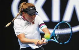  ?? JULIAN FINNEY / GETTY IMAGES ?? With Thursday’s win over Aryna Sabalenka of Belarus, Amanda Anisimova (above) is the youngest American to go so far at the Australian Open since 1993.