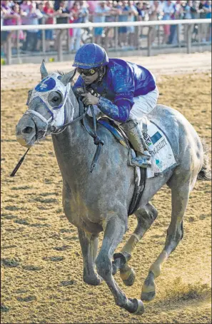  ?? Seth Wenig The Associated Press ?? Essential Quality finished fourth in the Kentucky Derby, but trainers said the colt’s performanc­e was probably the best in that race.