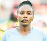  ?? ?? La Rwandaise Salima Rhadia Mukansanga, première femme à arbitrer un match de CAN