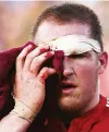  ??  ?? Bloodied: Gethin Jenkins