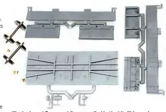  ?? ?? The body and floor mouldings supplied in the kit. This version enjoys some sharp tooling for the sides and ends.