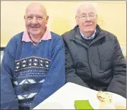  ?? (Pic: Marian Roche) ?? Ned Cronin and Jos O’Brien, both from Galbally, pictured at the get-together on Tuesday.