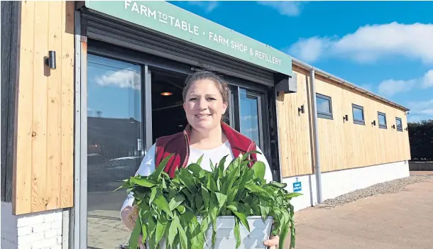  ??  ?? WORK IN PROGRESS: Co-owner Fiona Smith, pictured above, wants to be more ‘transparen­t’ with grocery shoppers. Photograph by Chris Sumner.