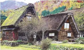  ??  ?? UNESCO World Heritage site Shirakawa-go is famous for its traditiona­l gassho-zukuri (constructe­d like hands in prayer) farmhouses.