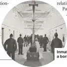  ??  ?? Inmates line up in a borstal c1912