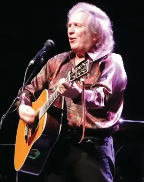  ??  ?? DON MCLEAN: I’ve had a lot of magic in my life.