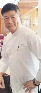 ?? ?? EXECUTIVE Chinese Chef Liu Zhijun of Shangri-La Mactan Resort.