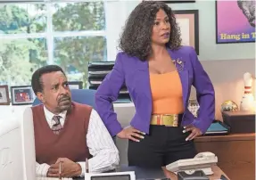  ??  ?? Tim Meadows and Nia Long star in a potential “Goldbergs” spinoff. RON TOM/ABC