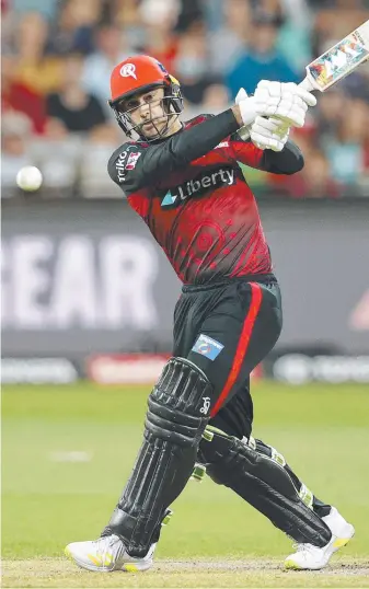  ?? ?? Josh Lalor in action for the Renegades during the Big Bash. Picture: Getty Images