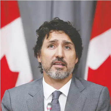  ?? DAVID KAWAI/BLOOMBERG ?? Prime Minister Justin Trudeau came under sustained criticism on Thursday after it was revealed that several
members of his family had received thousands of dollars in speaking fees from the WE organizati­on.