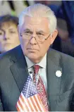  ??  ?? Rex Tillerson