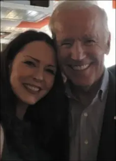  ??  ?? Violinist Patricia Treacy pictured with US President-elect Joe Biden at a previous event while he was serving as Vice President.