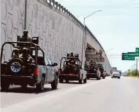  ?? ARCHIVO JAIME JIMÉNEZ/ EL SOL DE TAMPICO ?? seguridad realizan operativos de vigilancia en Tamaulipas