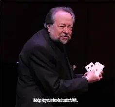  ??  ?? Ricky Jay at a fundraiser in 2011.