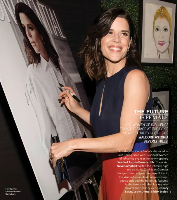  ??  ?? Late Spring cover star Neve Campbell.