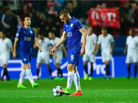  ?? (Getty) ?? Vardy's away goal handed Leicester hope but the Foxes should expect a fierce response from their Spanish opponents in the return fixture