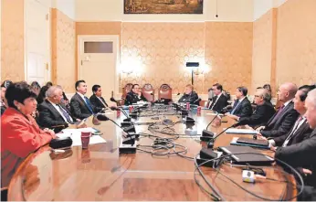  ?? FOTO: EL HERALDO ?? Los representa­ntes de los diferentes poderes del Estado se encuentran desde el martes anterior en Washington y han participad­o en diversas reuniones con personeros de la OEA.