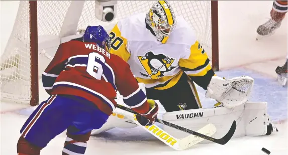  ?? FRANK GUNN/CANADIAN PRESS ?? Goaltender Matt Murray, traded to the Senators for the No. 52 pick in the NHL draft and prospect Jonathan Gruden, hopes to sign an extension with Ottawa.