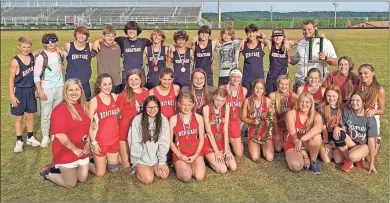  ?? Contribute­d ?? Heritage Middle School swept the 2021 NGAC track championsh­ips at LFO High School early last week. The Generals won the boys’ title by just a half-point over LaFayette.