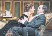  ?? EMILY COOPER ?? Bahareh Yaraghi (as Mrs. Laura Cheveley) and Brad Hodder (as Lord Arthur Goring) in the Stratford Festival's An Ideal Husband.