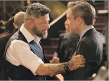  ?? DISNEY ?? Andy Serkis, left, as Ulysses Klaue and Martin Freeman as Everett K. Ross have small, but important roles in Black Panther.