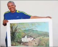  ??  ?? LOCAL THEME: Paarl painter Charles Small, who has produced more than 700 artworks, is planning to hold an exhibition of his work.