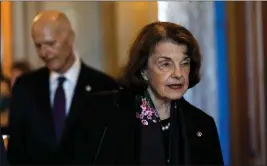  ?? PHOTO: ANNA MONEYMAKER/GETTY IMAGES ?? Sen. Dianne Feinstein (D-CA) departs from the Senate Chambers during a nomination vote in the U.S. Capitol Building on August 1, 2022in Washington, DC.