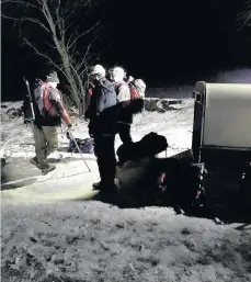  ??  ?? Rescue operation Killin MRT called out after walker plunged down Ben Vorlich