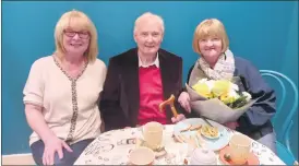  ?? ?? Kay Mahon and Michael Hanley pictured with Geraldine O’Keeney at her recent retirement lunch.