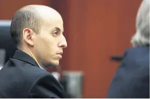  ?? RICARDO RAMIREZ BUXEDA/ORLANDO SENTINEL ?? Grant Amato sits in court during jury selection before Circuit Judge Jessica Recksiedle­r at the Seminole County Criminal Justice Center last Thursday.