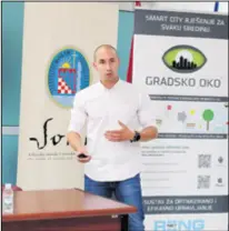  ??  ?? Predstavlj­ač projekta Marko Andrić, direktor tvrtke Ri-Ing net d.o.o. iz Rijeke koja je izradila navedeni informatič­ki program
Najviše riješenih prijava odnosi se na neregistri­rane automobile na javnim površinama