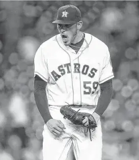  ?? Jon Shapley / Houston Chronicle ?? Rookie righthande­r Joe Musgrove compiled a 4.06 ERA and had 55 strikeouts in 62 innings for the Astros this season.