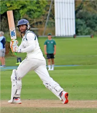  ??  ?? Ed Young made 49 in the second innings for Wiltshire against Oxfordshir­e