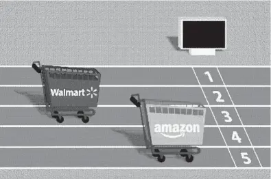  ?? IRENE SUOSALO/THE NEW YORK TIMES ?? One expert calls Amazon’s retail push past Walmart this week“a historic moment.”