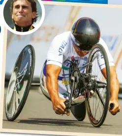  ??  ?? VINCITORE IN DUE OLIMPIADI Alex Zanardi (49 anni)