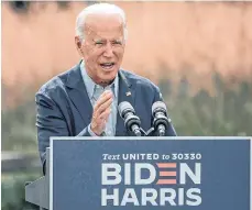  ?? /GETTY IMAGES ?? El exvicepres­idente Joe Biden ha logrado capturar el voto hispano de los floridiano­s.
